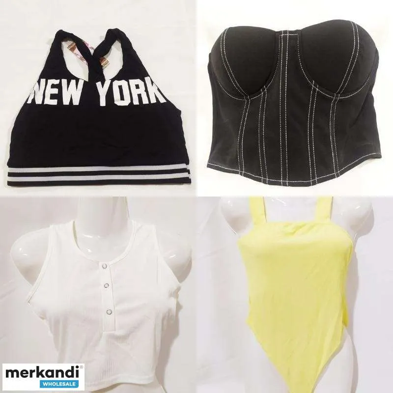 TOPS DE MUJER MARCA BOOHOO  LOTE 40 UNIDADES  OFERTA EXCLUSIVA MERKANDI