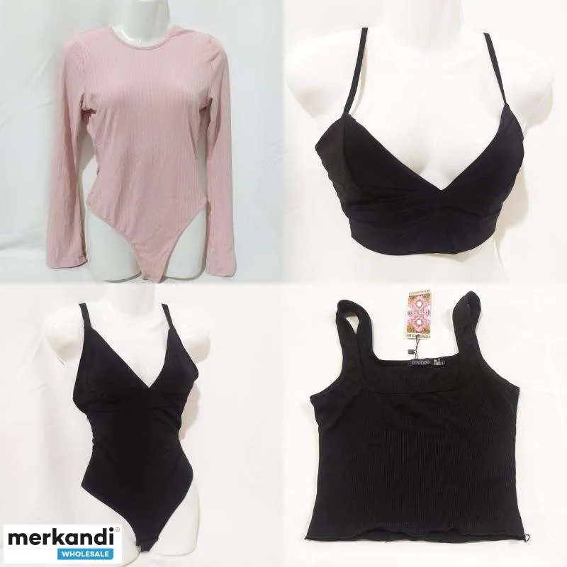 TOPS DE MUJER MARCA BOOHOO  LOTE 40 UNIDADES  OFERTA EXCLUSIVA MERKANDI