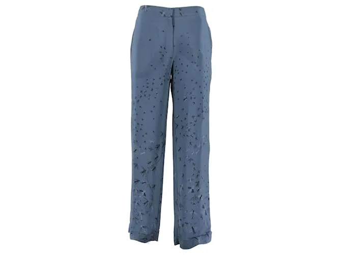 VALENTINO GARAVANI Pantalón T.Seda M Internacional Azul 