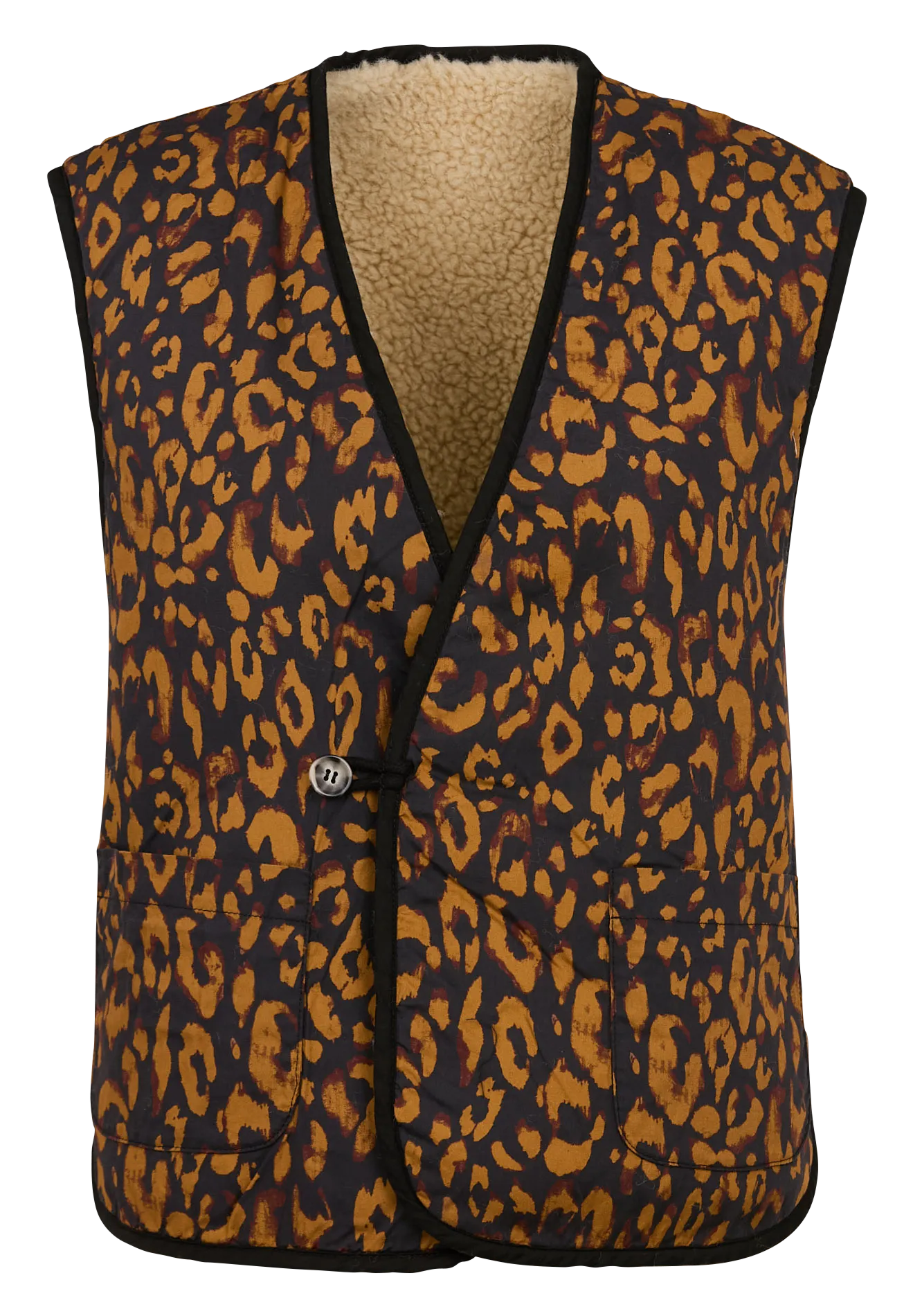 VALLOS  CHAQUETA RECTA REVERSIBLE CON CUELLO EN V EN BLANCO