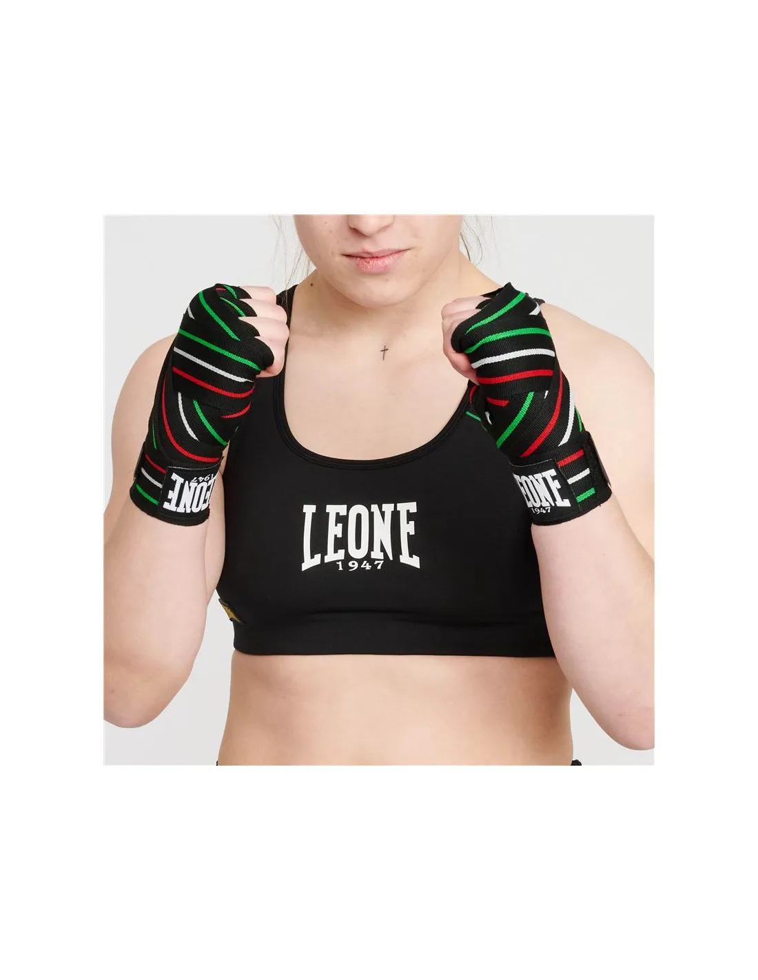 Vendas de Boxeo Leone Semielásticas Flag