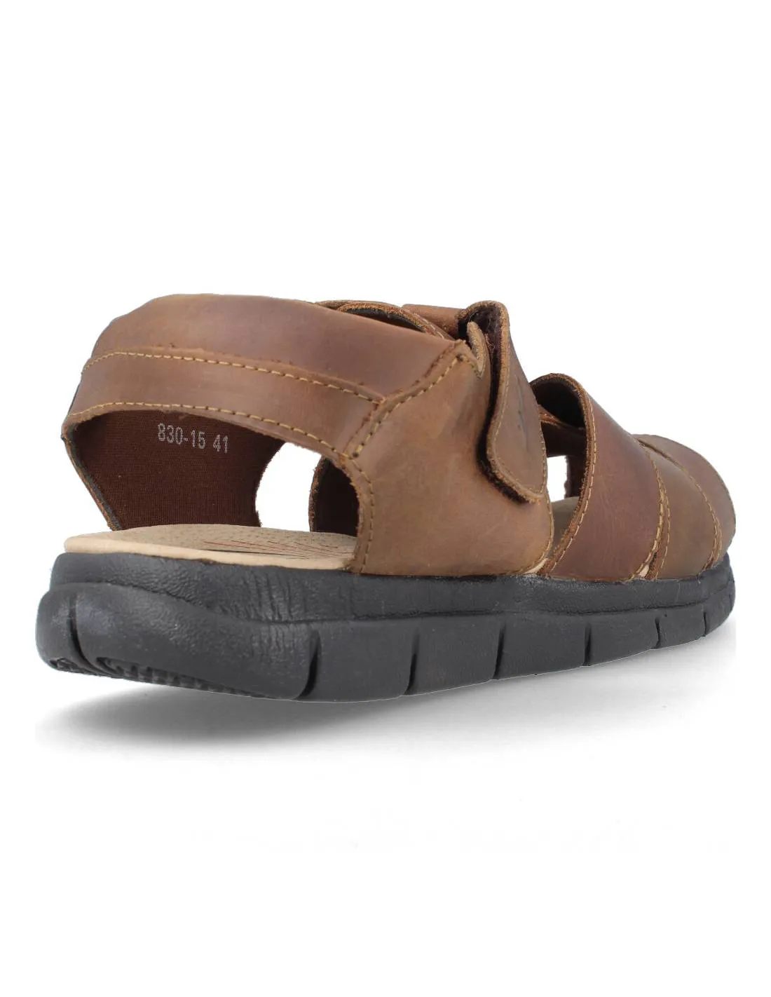 VICMART  SANDALIA PIEL NOBUCK MARRóN