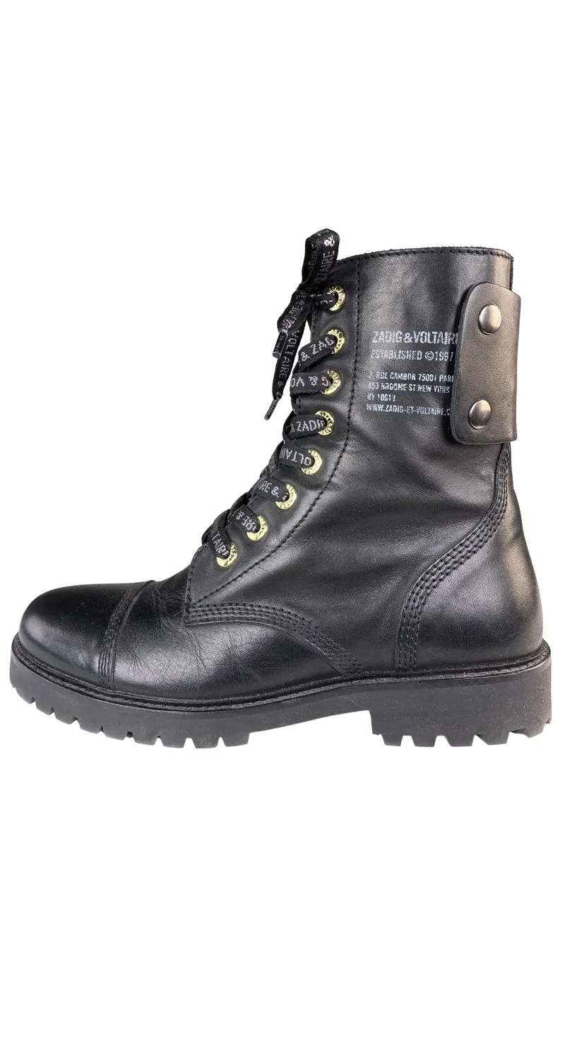 ZADIG & VOLTAIRE Bototos de Cuero