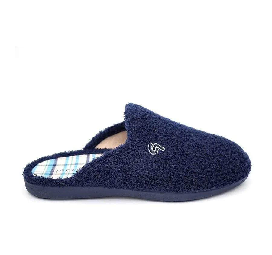 ZAPATILLA DE CASA PARA HOMBRE GARZON CHINELA DESCALZA RIZO MARINO