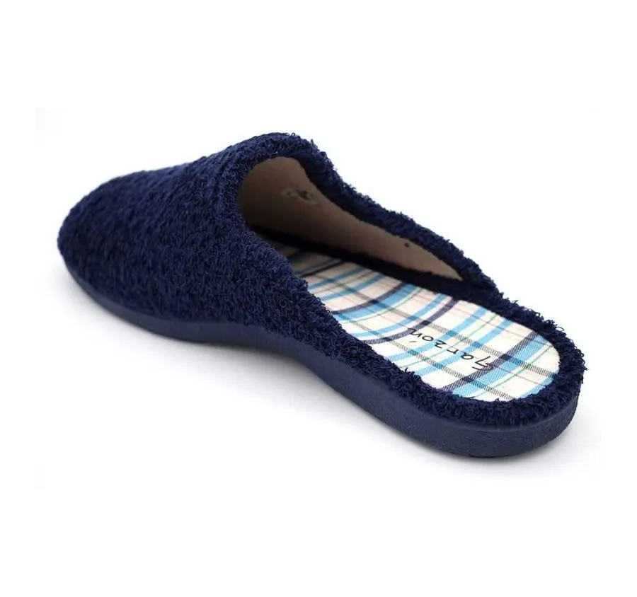 ZAPATILLA DE CASA PARA HOMBRE GARZON CHINELA DESCALZA RIZO MARINO
