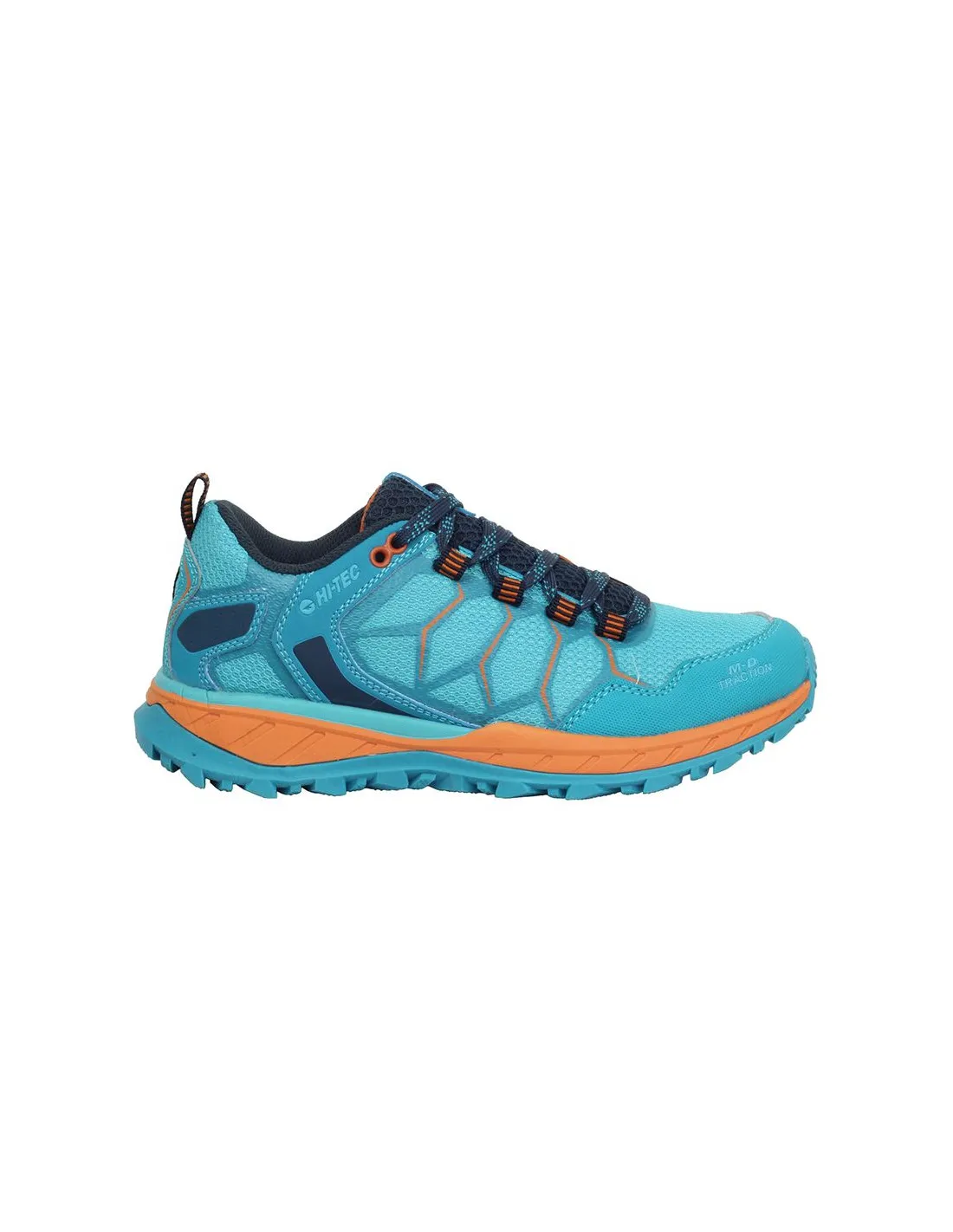 ZAPATILLAS DE MONTAñA HITECH ULTRA TERRA MUJER BLUE/CURAã§AO/PUREED PUMPKIN