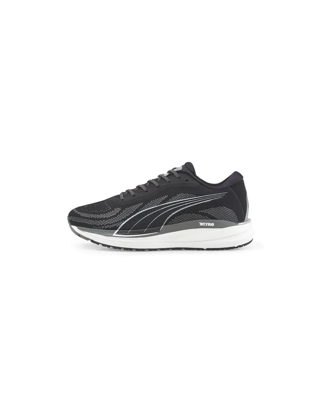 Zapatillas De Running Puma Magnify Nitro Knit Hombre Negro