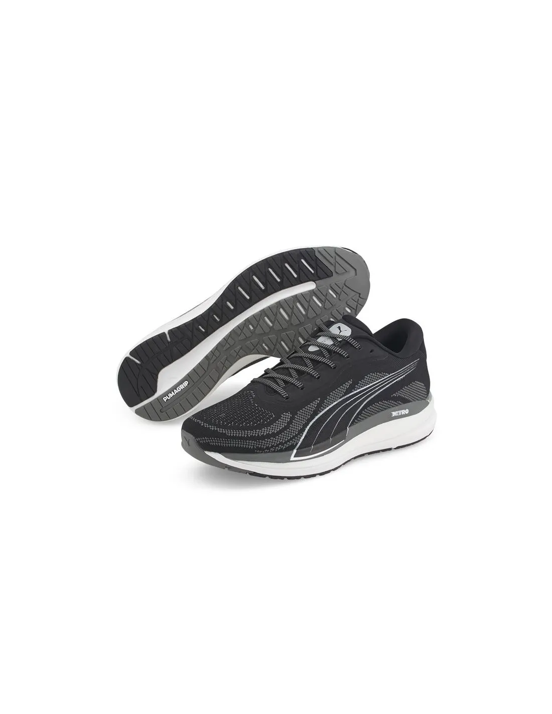 Zapatillas De Running Puma Magnify Nitro Knit Hombre Negro