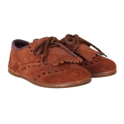 zapato chuches flecos serraje cuero