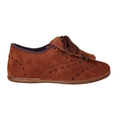 zapato chuches flecos serraje cuero