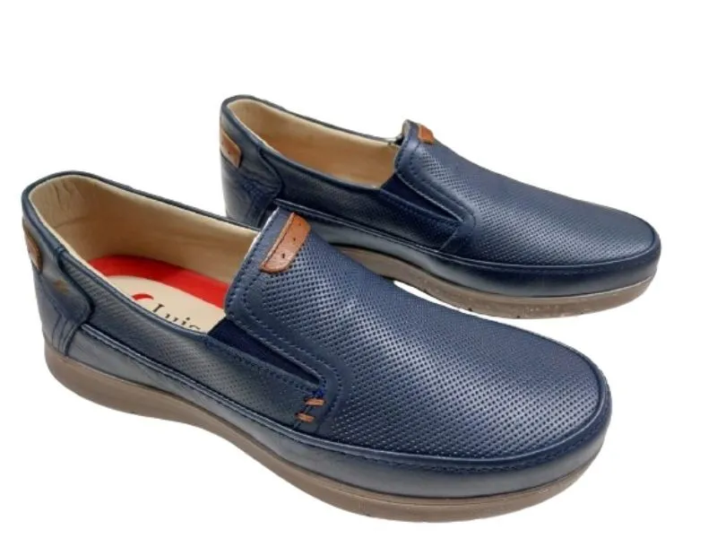ZAPATO COPETE DE PIEL LUISETTI EN COLOR MARINO 27924NA