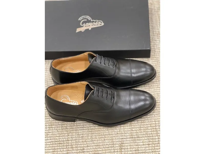 ZAPATO DE PIEL PARA VESTIR 9800 CALZADOS GAYOSO EN COLOR NEGRO O CUERO
