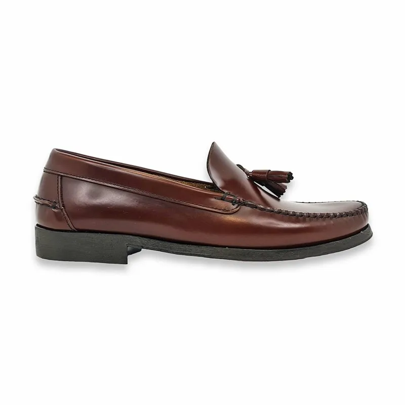 Zapatos Castellanos Hombre Piel Florentic Borlas Suela Cuero 702 Cuero, de Manuel Medrano