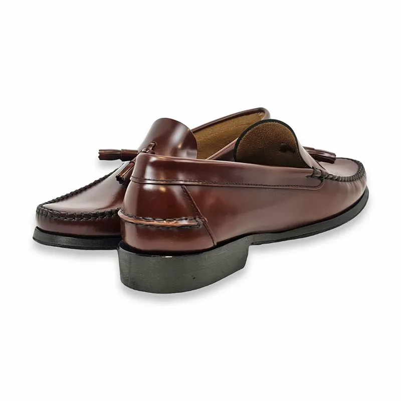 Zapatos Castellanos Hombre Piel Florentic Borlas Suela Cuero 702 Cuero, de Manuel Medrano