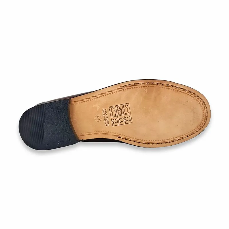 Zapatos Castellanos Hombre Piel Florentic Borlas Suela Cuero 702 Cuero, de Manuel Medrano