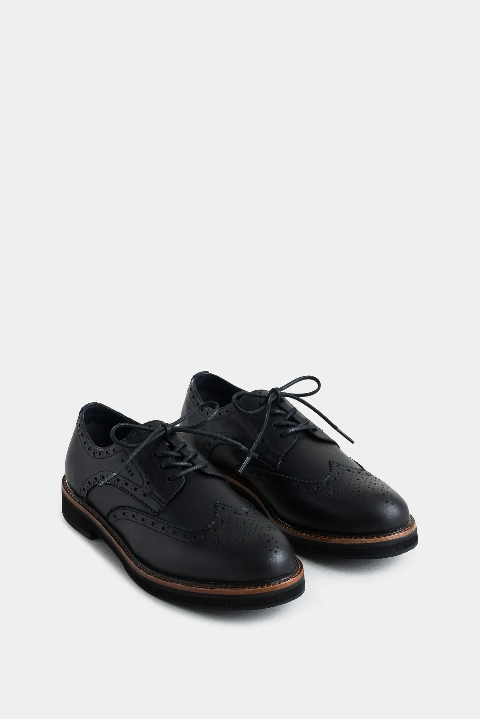 Zapatos cordón brogue de cuero para hombre cortes tradicionales