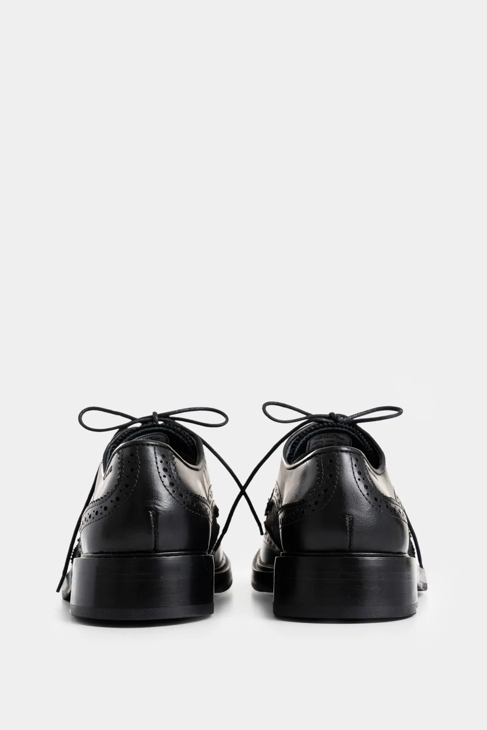 Zapatos cordón solar de cuero para hombre combinación de texturas
