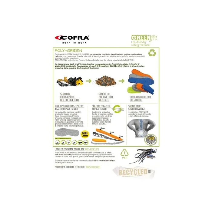 Zapatos de seguridad Cofra Bar Grey S1P SRC