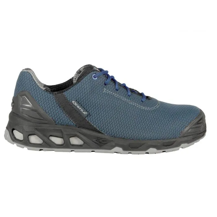 Zapatos de seguridad Cofra Hertz Blue S3 SRC Green fit