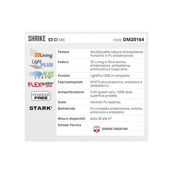 Zapatos de trabajo Aimont Shrike S3 CI SRC