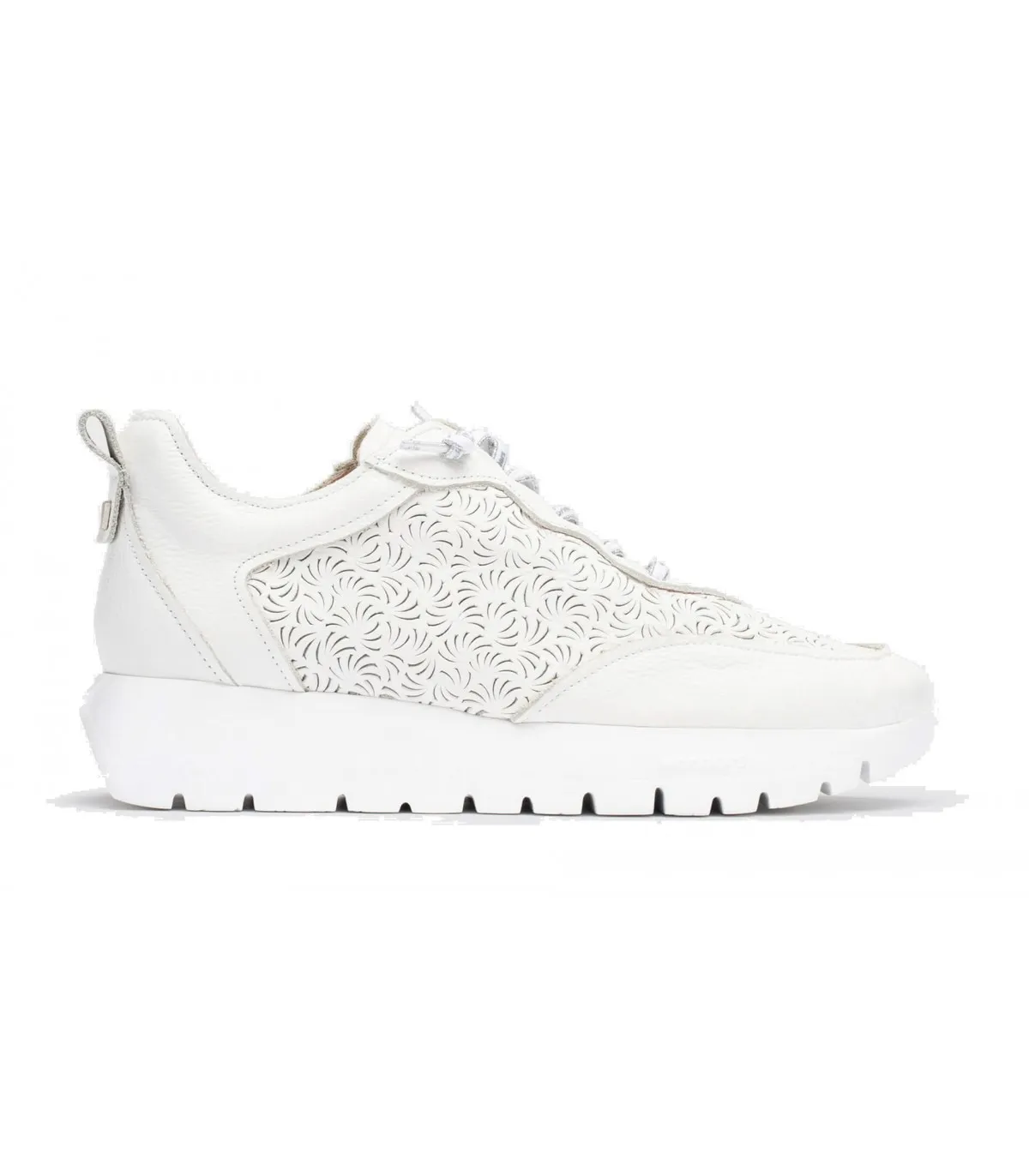 Zapatos en piel blanco para mujer