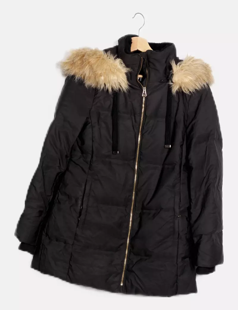 Zara Chaqueta negro acolchado