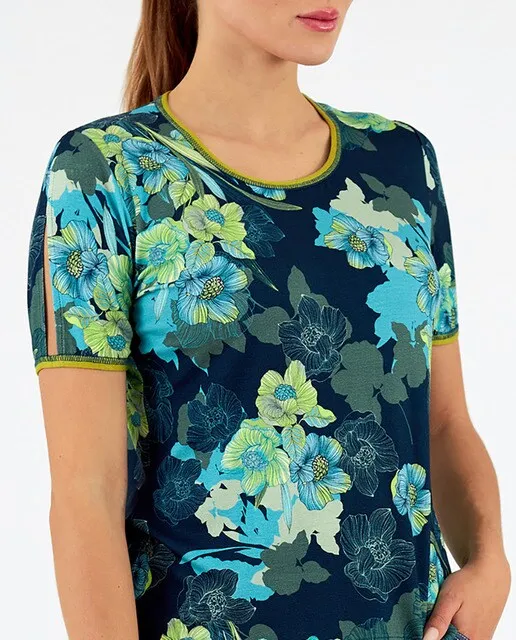 Zero Camiseta de mujer cuello redondo manga corta